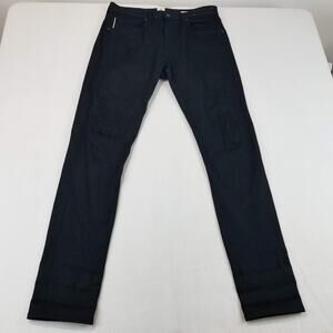 Hiroshi KATO Jeans Mens 32x32 Black The Scissors Slim Tapered Raw Selvedge USA